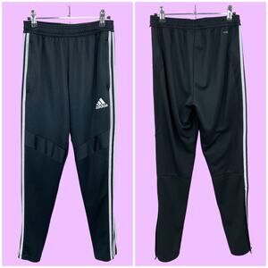 Adidas Women's Small Black Climacool Track Pants Joggers Zip Pockets Ankle Zip